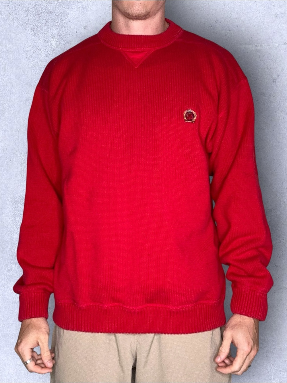 Tommy Hilfiger Crest Logo Crewneck Sweater - Picture 2 of 6